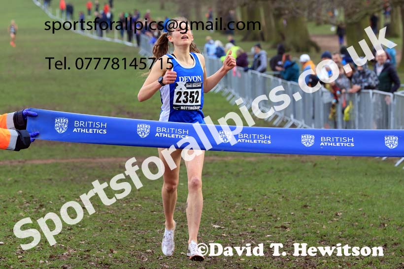Womens Under-20s, 2024 CAU Inter Counties Cross Country Champs., Wollaton Park, Nottingham. Photo: David T. Hewitson/Sports for All Pics